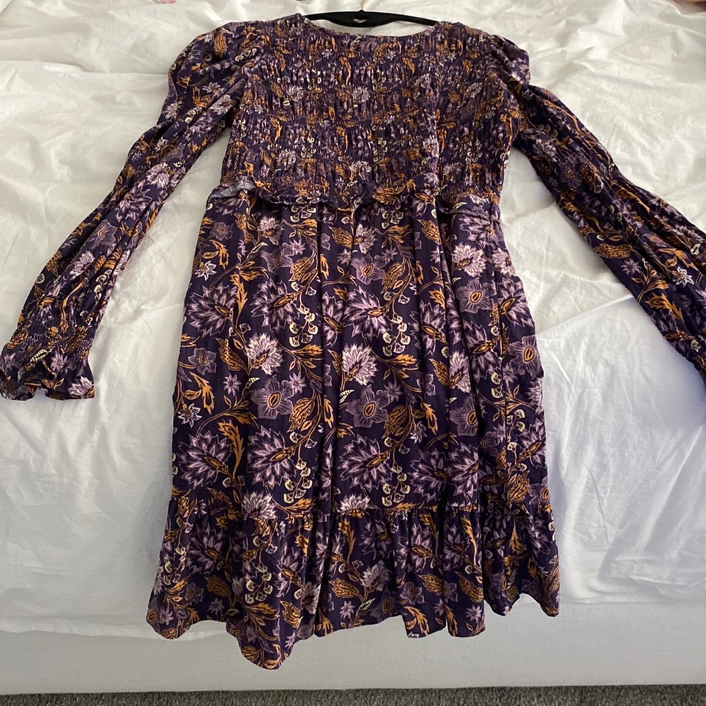Almost new long sleeve purple dress